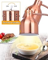 YJINGRUI Double Head Food Heat Lamp 500W Adjustable Buffet Restaurant Warmer view 4