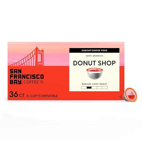SAN FRANCISCO BAY K-CUP COFFEE PODS, DONUT SHOP...