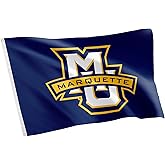 Desert Cactus Marquette University MU Flag - 3 x 5 Feet Golden Eagles Banner, Indoor/Outdoor Durable Fabric, 100% Polyester Design (Style 1)