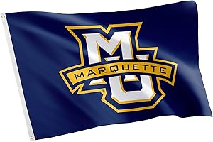 Desert Cactus Marquette University Flag Golden Eagles MU Flags Banners 100% Polyester Indoor Outdoor 3x5 (Style 1)