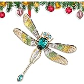 WALENGIF Dragonfly Ornament for Christmas Tree 2025 - Dragonfly Gifts for Women Metal Dragonflies Christmas Ornaments - Green Dragonflies Decor for Family Friends Girls Kids Sisters
