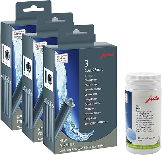 Amazon.de Jura 71794 + 62535 KombiPack, Claris Filterpatrone Smart (3