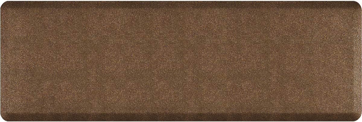 WellnessMats Granite 3/4" Polyurethane Anti Fatigue Floor Mat - Cushioned Comfort & Support for Home, Kitchen, Garage, Office Standing Desk - Non-Slip, Non-Toxic, Durable - 72" x 24" - Granite Copper