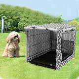 Pethiy Dog Crate Cover 42 Inch Universal Fit Durable Polyester Gray view 6