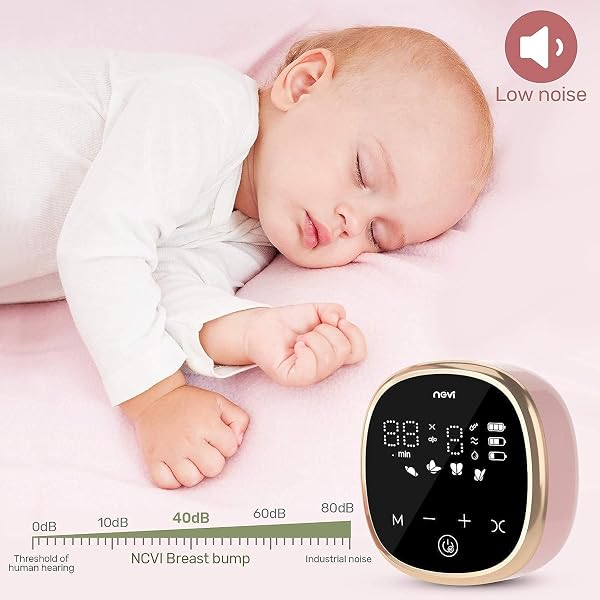 NCVI ELECTRIC BREAST PUMP 8782, PORTABLE HOSPITAL-GRADE DOUBLE PUMP WITH 4 MODES & 9 LEVELS, ANTI-BACKFLOW, RECHARGEABLE QUIET BREASTFEEDING PUMP FOR EFFICIENT COMFORTABLE USE AT HOME, WORK OR TRAVEL