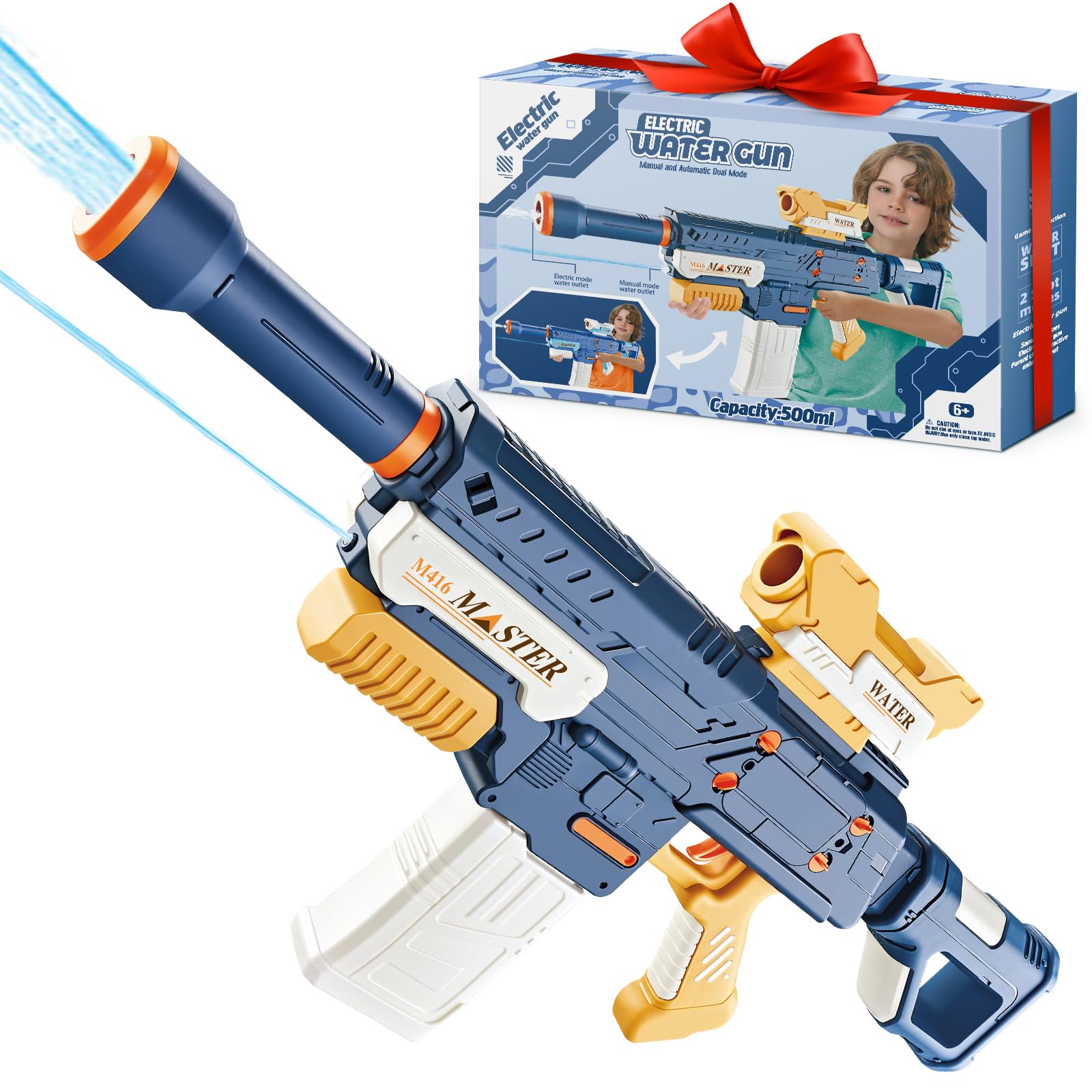 Dolanus Toys for 3-8 Year Old Boys: Electric Water Gun for Kids Adults Water Pistol for 4 5 6 7 8 9 10 Years Old Boys Girls Birthday Gifts Blaster Toy Summer Outdoor Pool Beach Party Squirt Gun