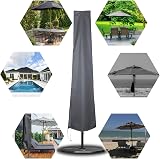 RICHIE Garden Parasol Cover 190x25x50cm 600D Oxford PVC Waterproof Grey view 6