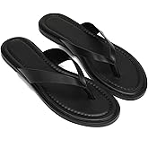 VJFTQMN Flip Flops for Women Comfortable Slip on Open Toe Thong Sandals Casual Summer Dress Flats Sandal Shoes.