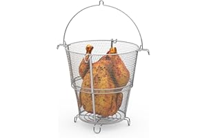 MOASKER 14101480 Turkey Fryer Big Easy Better Basket Replacment Parts for Char Broil Big Easy Oiless Turkey Fryer 6776791W06 17102065 6584315P06 Basket Part Accessories, Turkey Fryer Big Easy Better Basket