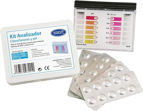 tamar test kit dpd1 cloro bromo y ph medidor de cloro bromo y ph para piscinas en pastillas