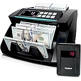 KOLIBRI Money Counter Machine with Advanced Fake Detection & LCD Display | 1,500 Bills per Minute Single-Denomination Cash Co
