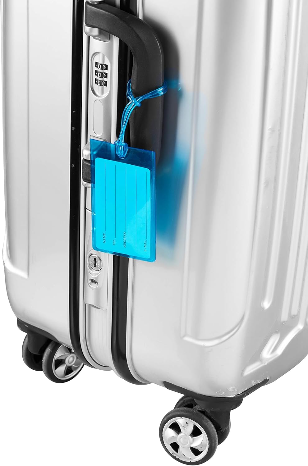 10 Pack Luggage Tag Suitcases Plastic Travel Bag & Baggage ID Label Tags (01 Mixed Colors): Clothing