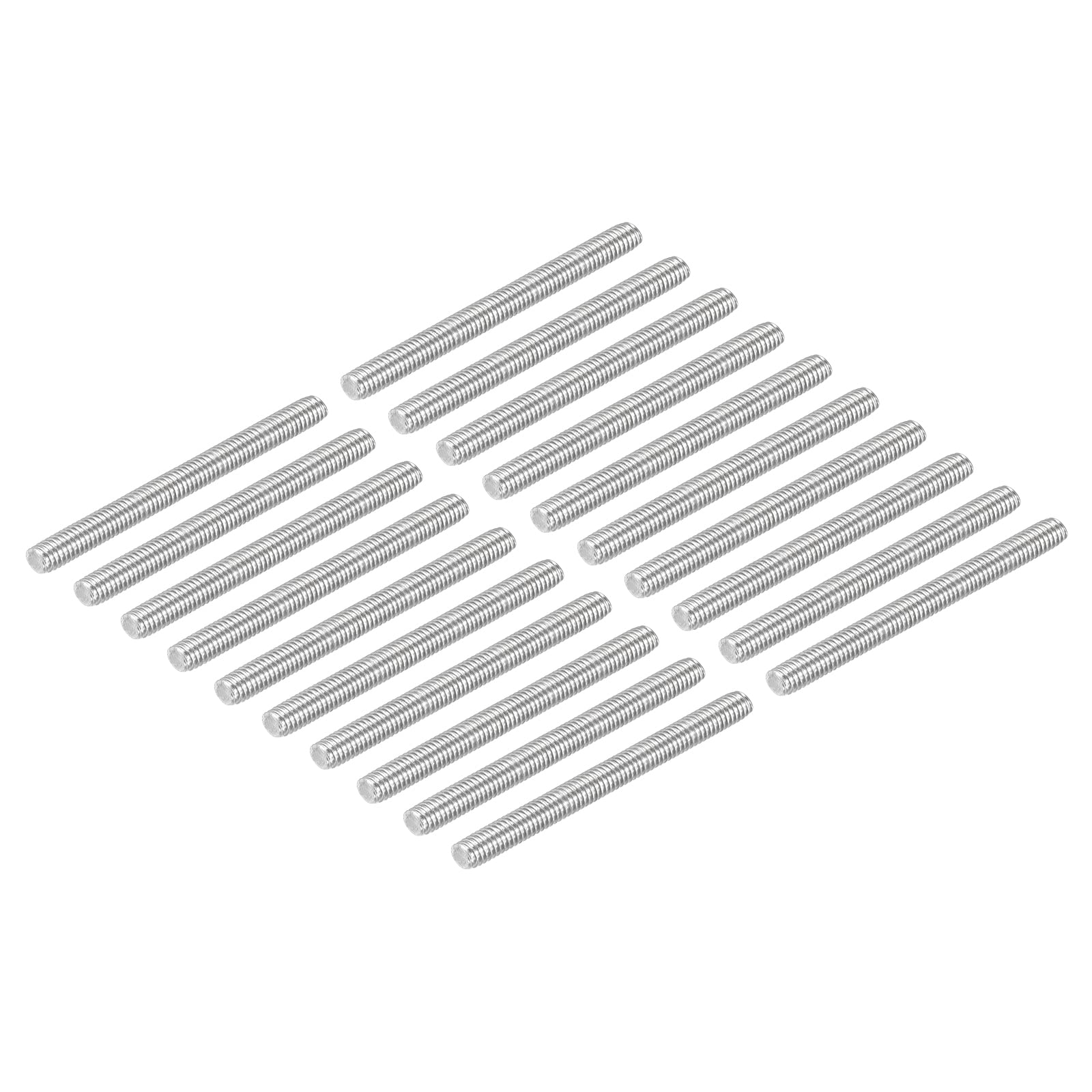 DMiotech 20 Pack M4x30mm Fully Threaded Rod 304 Stainless Steel Right Hand Threads Rod Bar Studs Clamps