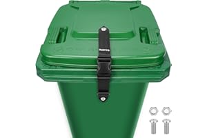 PAHTTO Trash Can Locks for Animals, Universal Garbage Can Lock, Nylon Bear Proof Trash Bin Lid Lock, Adjustable and Easy to Install, Heavy-Duty Garbage Can Strap for Outdoor Trash Can