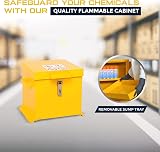 Horison Industries COSHH Cabinet Fire Proof Flammable Storage 430x415x365mm view 5