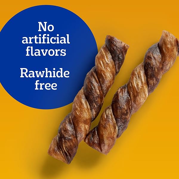 PEDIGREE TWISTY CHEWS SMALL LONG-LASTING DOG TREATS CHICKEN & BEEF FLAVOR, 9.17 OZ. POUCH, PACK OF 4 (40 COUNT)