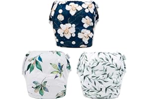 Babygoal Baby Reusable Swim Diaper,Washable and Adjustable for Babies 8M-3 Years,Toddlers Swim Lessons 3ZSD10-CA