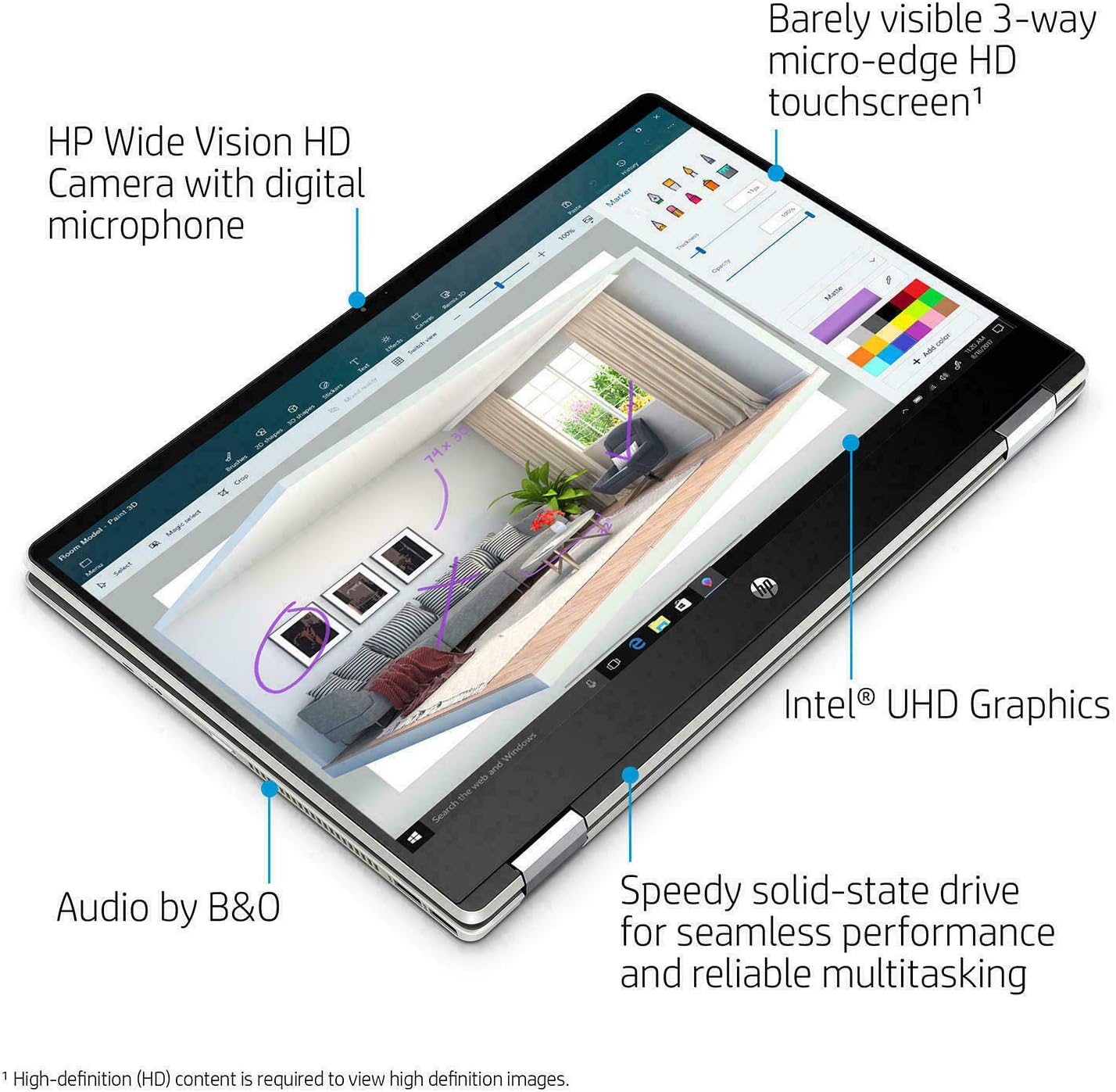 2020 HP Pavilion 15.6" 2-in-1 Convertible HD Touchscreen Laptop Intel Core i5-10210U 8GB DDR4 512GB M.2 SSD Windows 10: Computers & Accessories