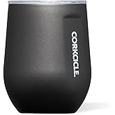 Corkcicle Stemless Wine Tumbler - Keeps Drinks Cold for 6 Hours - Triple-Insulated Stainless Steel - Non-Slip Base - Summer Drinkware Gift - Keeps Drinks Ice Cold - 12 oz - Ceramic Slate