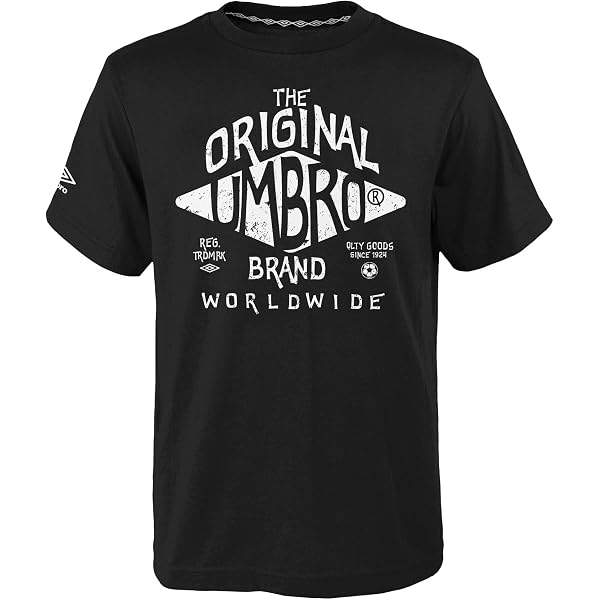 T-shirt Umbro Homme XL - Gris Rayé - Coton/poly - Logo Imprimé - Confort Décontracté