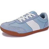 WHITIN Women's Wide Toe Box Barefoot Shoes | Fashion Suede Patchwork Design | Zero Drop Sole