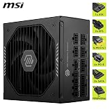 MSI MAG A850GLS 850W PCIe 5.1 ATX 3.1 Gold PSU Native 12V-2x6 view 5