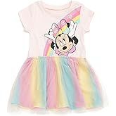 Disney Minnie Mouse Mickey Mouse Rainbow Tulle Dress Toddler to Big Kid