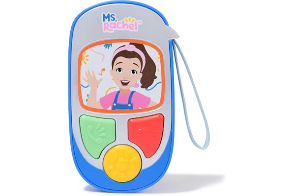 Ms. Rachel Official Electronic Talk with Me Learning Phone with Conversational Phrases, Educational Toys & Toddler Toys for G