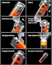 SKRFIRE Plasma Arc Lighter Waterproof Windproof