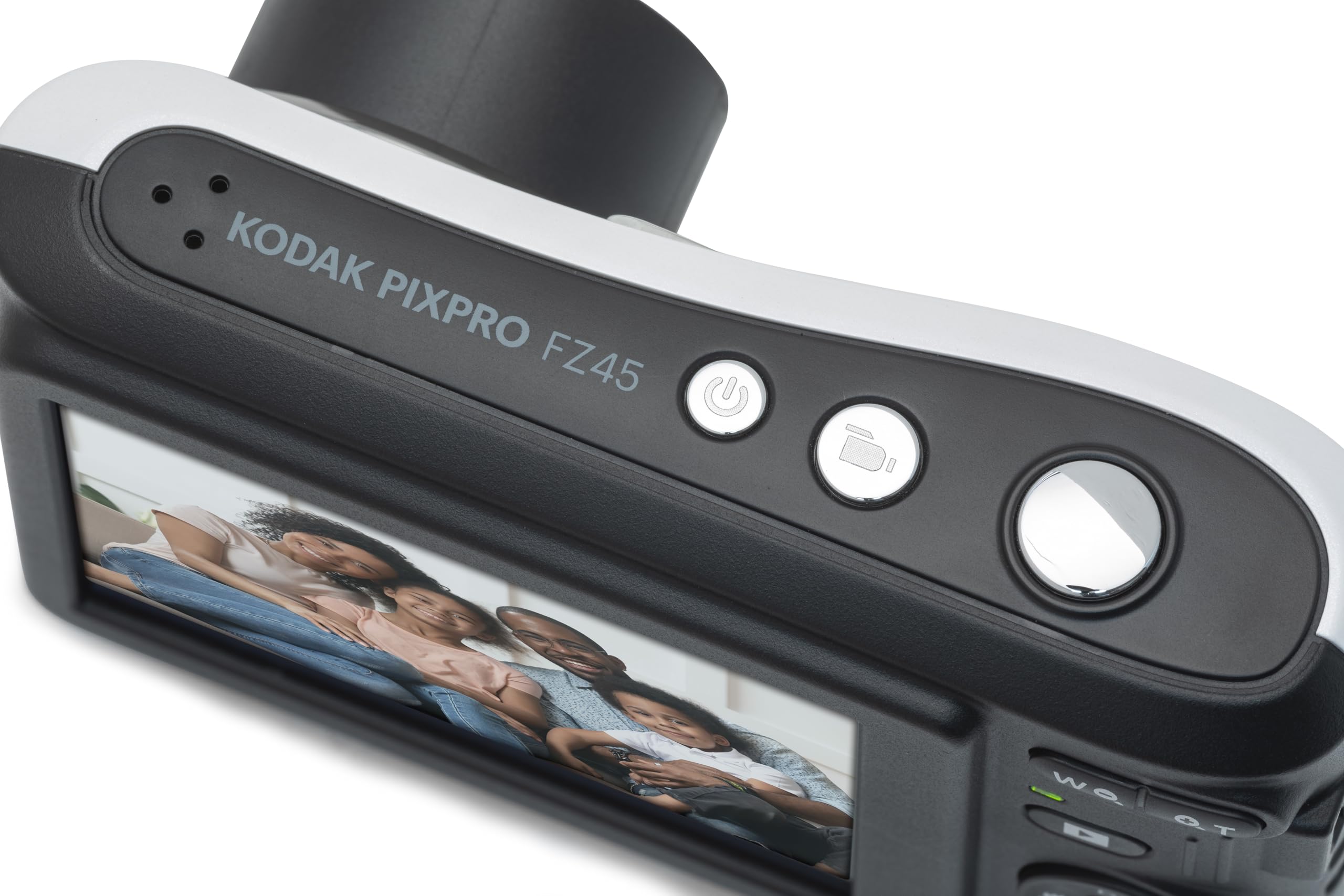 KODAK PIXPRO Friendly Zoom FZ45-WH 16MP Digital Camera with 4X Optical Zoom 27mm Wide Angle and 2.7