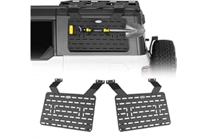 Hooke Road Bronco Rear Window Exterior Storage Molle Panel Kit Compatible with Hooke Road Roof Rack for 2021-2025 Ford Bronco Hardtop 4-Door