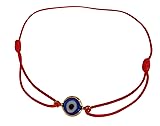 Lucky Charms USA Red Sliding Knot Evil Eye Bracelet