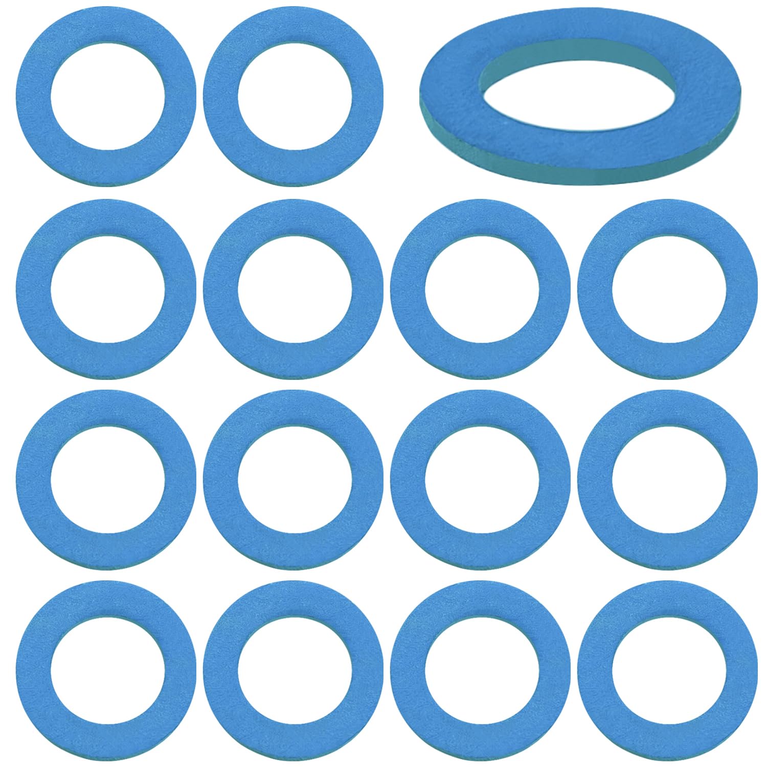 15 Pcs Lower Unit Drain Plug Seal Gasket, 3/8-16 Gearcase Lube Oil Drain Screw Washer Replacement Compatible with Mercury Outboard Evinude Mercruiser Outdrive Tohatsu Mariner Outboards 12-19183-3