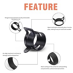 AKIHISA 75Pcs 19-38mm Spring Band Hose Clamp