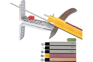 CWOVRS Knife Sharpening System, Precision Knife Sharpener, Fix Angle Knife Sharpening Kit Pro Chef Blade Grinder for Camping,