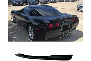 NINTE Rear Spoiler for 1997-2004 Chevrolet Corvette C5 Trunk Wing ZR1 Extended Style Gloss Black Rear Trunk Wing Spoiler