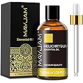 Helichrysum Essential Oil, MAYJAM Pure Essential Oils for Diffusers, 3.38FL.OZ/100ML Large Volume Helichrysum Oil with Premium Glass Dropper