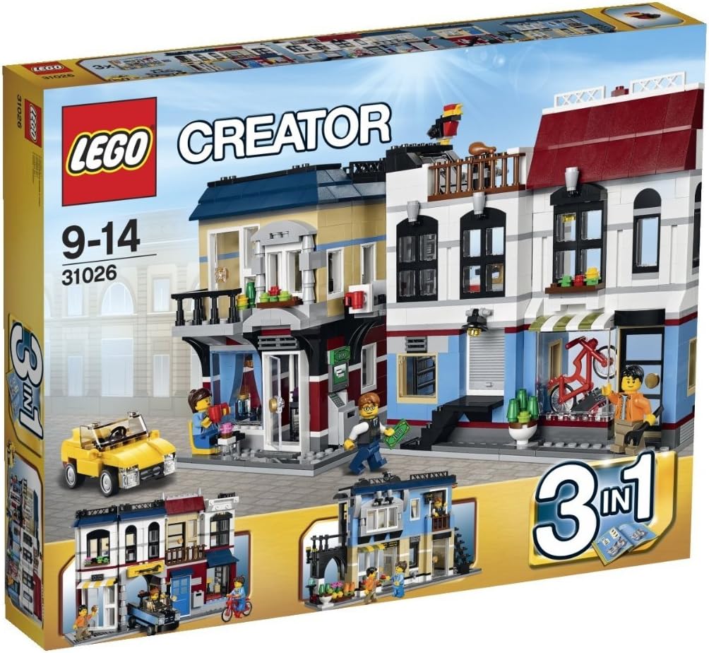 Creator LEGO Bike Shop and Cafe 3-in-1 Brick Box Building Toys