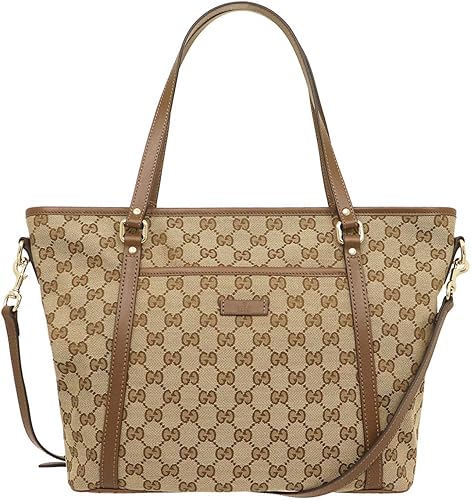 Amazon グッチ Gucci バッグ トートバッグ 39 Kqwfz ベージュ ライトブラウン Gg キャンバス レザー レディース ブランド 並行輸入品 トートバッグ