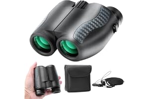 BOSSDUN 10x25 Compact Binoculars for Adults High Powered and Kids,HD Binoculars for Hunters with Low Light Vision,Easy Focus 