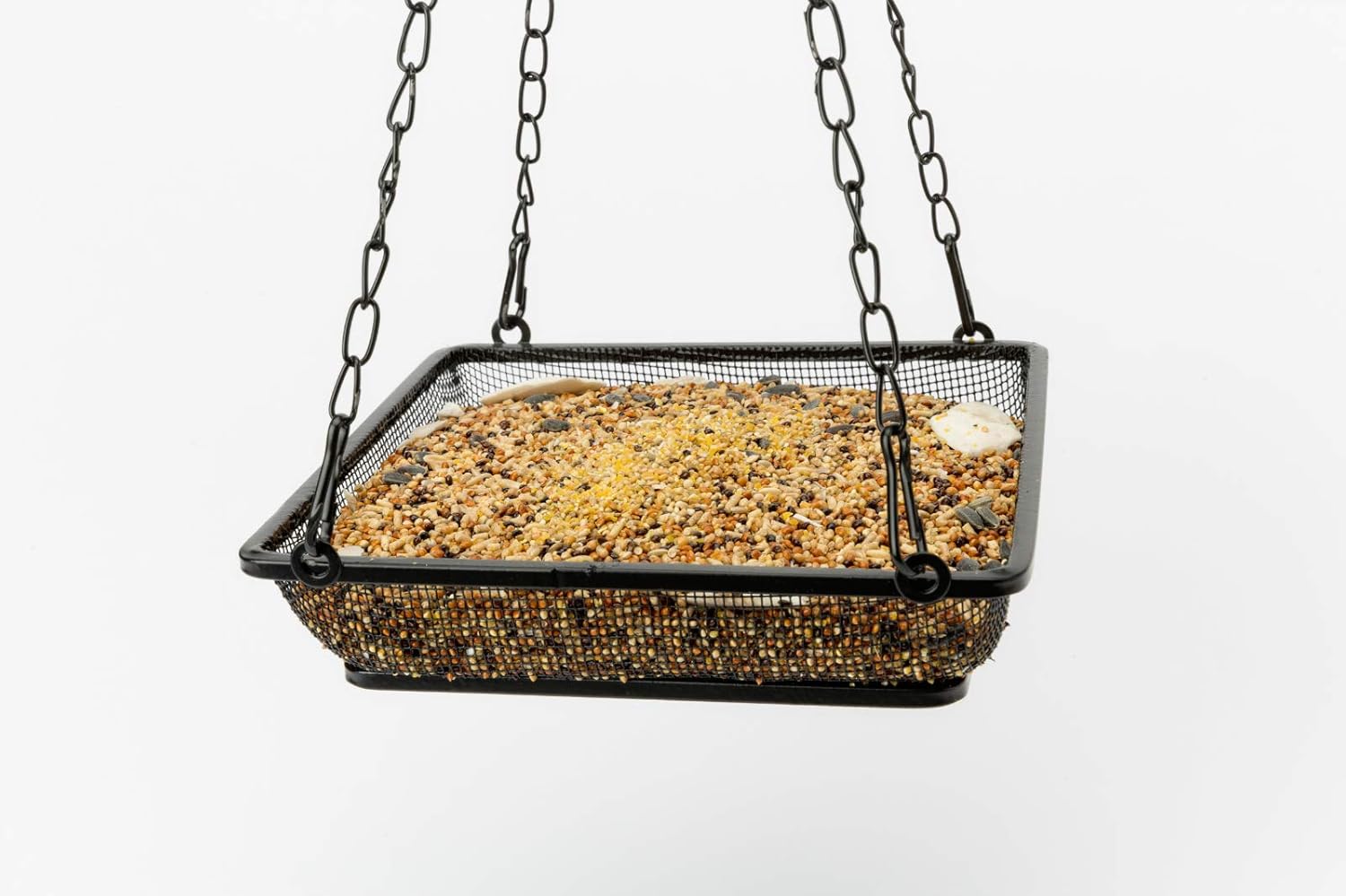 WOSIBO Hanging Bird Feeder Tray, Platform Metal Mesh Seed Tray for Bird Feeders, Outdoor Garden Decoration for Wild Backyard Attracting Birds : Garden & Outdoor