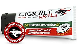Liquid Mayhem Fish Attractant Gel – Real Bait, Aminos, UV – Multiple Scents and Pack