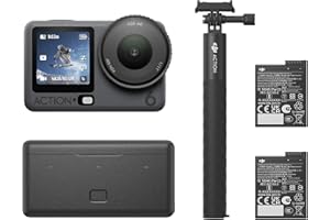 DJI Osmo Action 6 Enhanced Combo, Action Camera with 1/1.1″ Square Sensor, Variable Aperture of f/2.0–f/4.0, Extended Battery