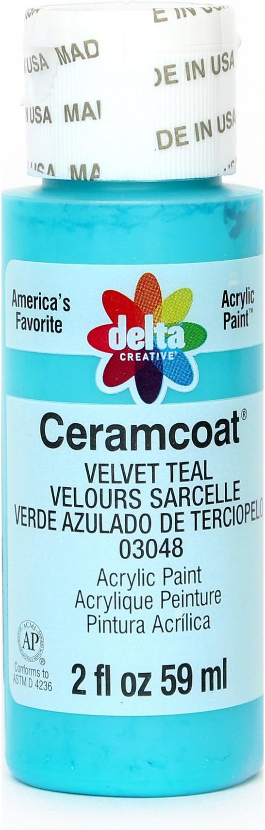 Plaid Delta Acrylic Paint, Teal, 2 oz