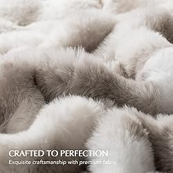 EverGrace Ultra Soft Luxury Fluffy Faux Rabbit Fur