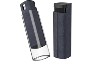 Screen Cleaner Kit, BoYata 3-in-1 Touchscreen Mist Cleaner Spray Bottle & Microfiber Cloth, Portable Reusable Fingerprint-Proof Spray Bottle Tool for Phone/Laptop/Tablet/Monitor/Screens (Dark Grey)