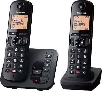 Panasonic KX-TGC262EB Digital Cordless Phone Twin Handset Nuisance Call Block