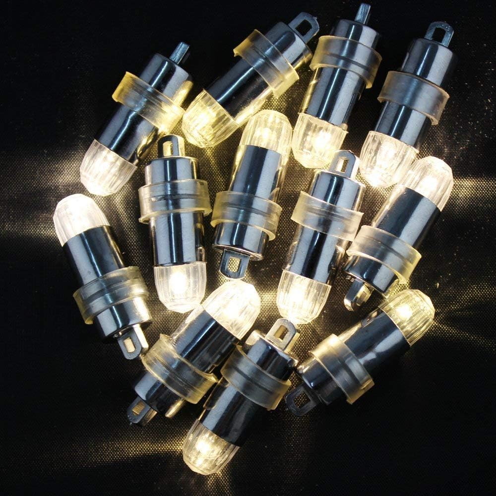 Lot de 12 mini lampes à LED Atcket Blanc chaud Pour ballon et