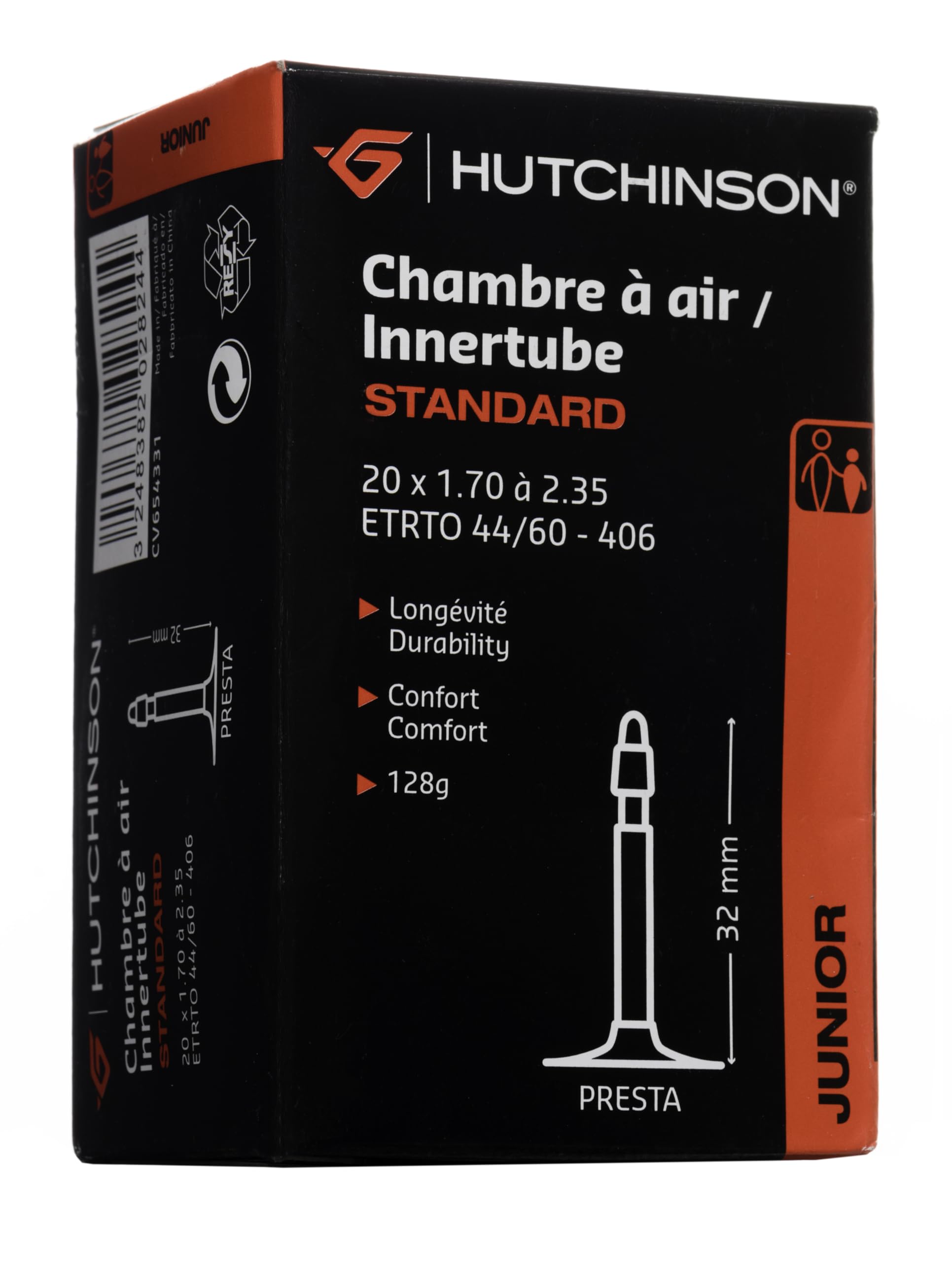 HUTCHINSON Standard - Bike camera, Unisex adult, CV654331, Black โ image 1