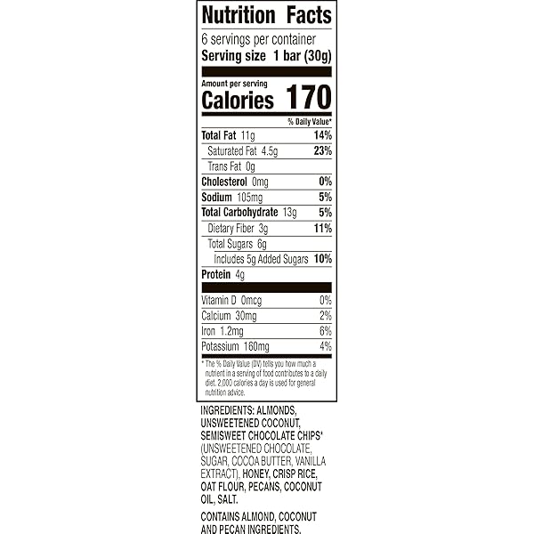 LARABAR TRAIL MIX BARS, CHOCOLATE COCONUT MACAROON, GLUTEN FREE BAKED NUT BAR, 6 COUNT, 6.36 OZ